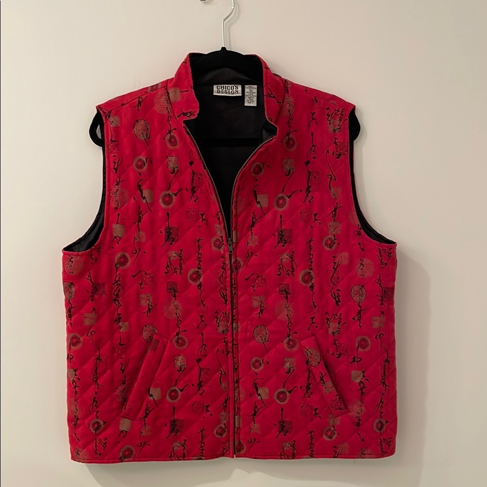 Chico's Red and Black Jackets & Coats